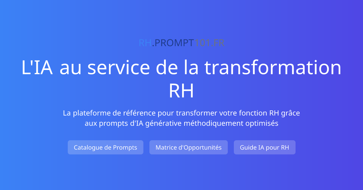RH.Prompt101.fr - Transformez votre fonction RH avec l'IA générative